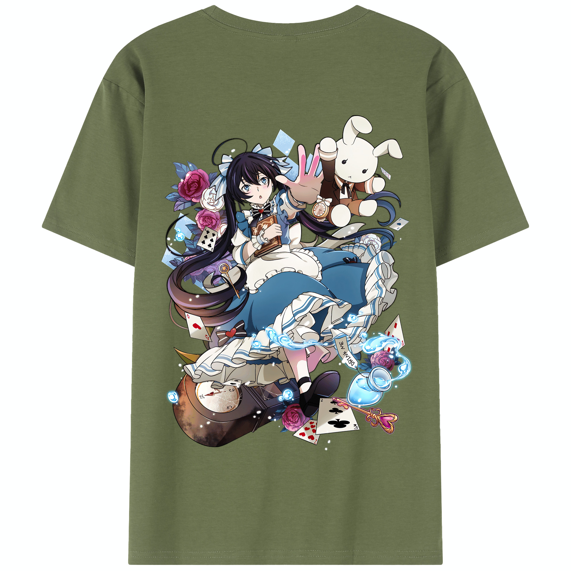 （画像用） 文豪ストレイドッグス Bungo Stray Dogs 綿100％半袖Tシャツ（背面プリント）